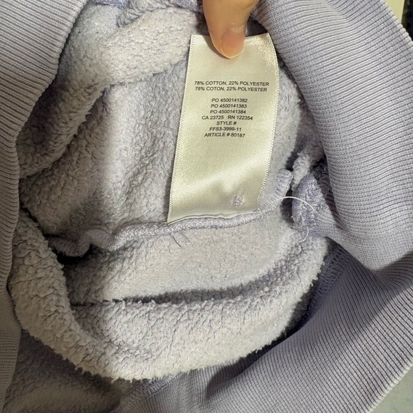 Aritzia TNA Light Purple Cozy Af 1/4 Sweater - Picture 4 of 5